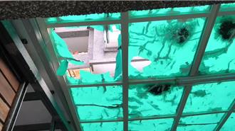 陌生男踩破遮光罩從天而降 民眾見狀嚇壞急報案