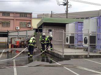 全球儲能櫃火災頻繁 桃園消防新坡分隊演練做萬全準備