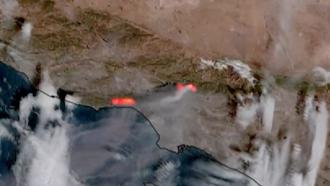 從太空看洛杉磯野火 上千公頃化為焦土