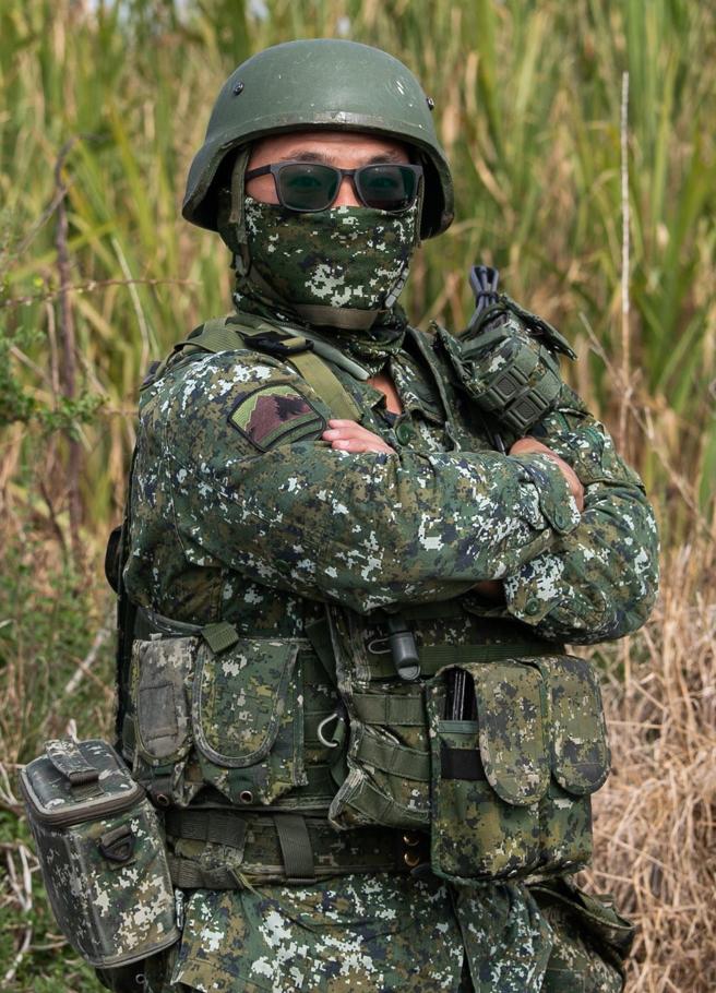 简晟修上士。（记者林睿奕摄）