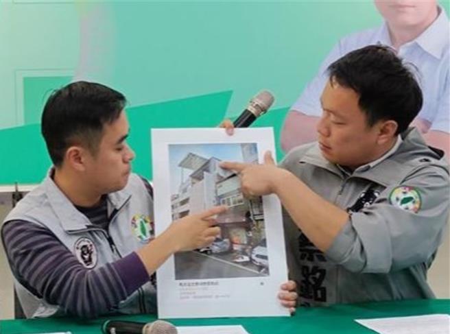 简赐胜竞选总部反控，蔡铭轩选立委被爆出自家透天厝是违建，选时保证会自行拆除却跳票。（资料照片／杨静茹南投传真）