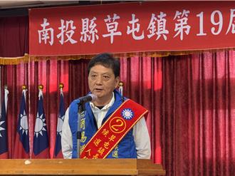 草屯鎮長補選政見發表 簡賜勝放大絕邀蔡銘軒一起辭議員