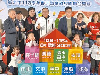 新北 非營利幼兒園 侯拚8年設300班
