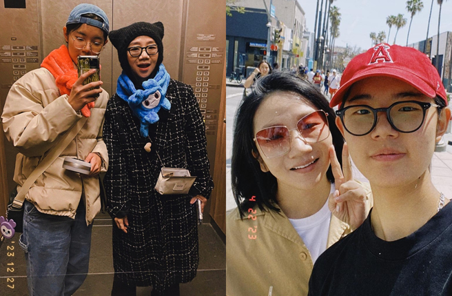 陶晶莹和女儿人在洛杉矶遇上大火。（图／翻摄自lillian_the_ninja IG）