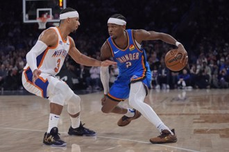 NBA》亞歷山大攜手艾塞亞喬轟下70分 雷霆痛宰尼克發洩