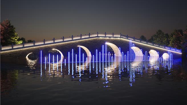 新营波光节是台南3大地方光节品牌之一，今年展期从2月8日起至3月16日，共有37天。（台南市政府提供／张毓翎台南传真）