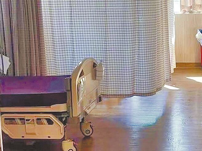 安寧照护让病人在临终之际自然、无痛的离开，但现实资源下安寧病房太少。图为病房示意图。（萧先生提供／潘虹恩台中传真）