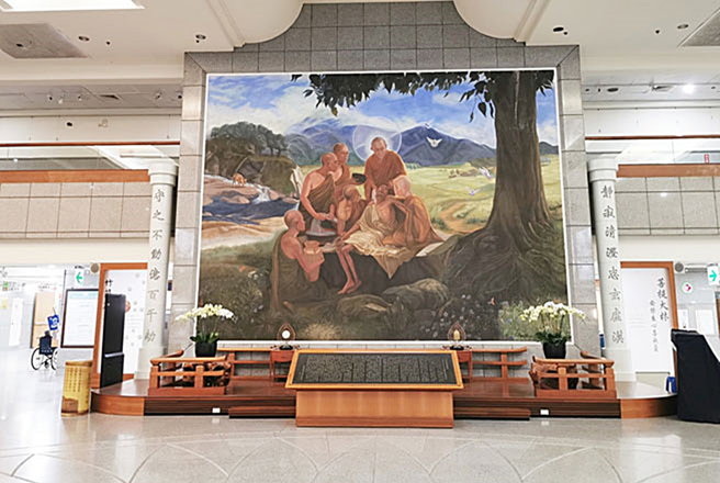 大林医院表示，已致电画作原作者李健仪，承诺会标注名字以示尊重。（图／读者提供）