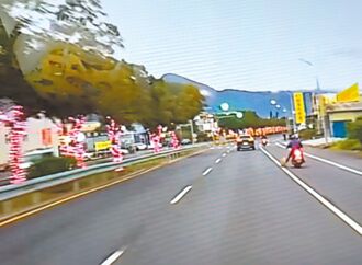 宜蘭 小狗疑遭踢下車再被撞趴 網怒