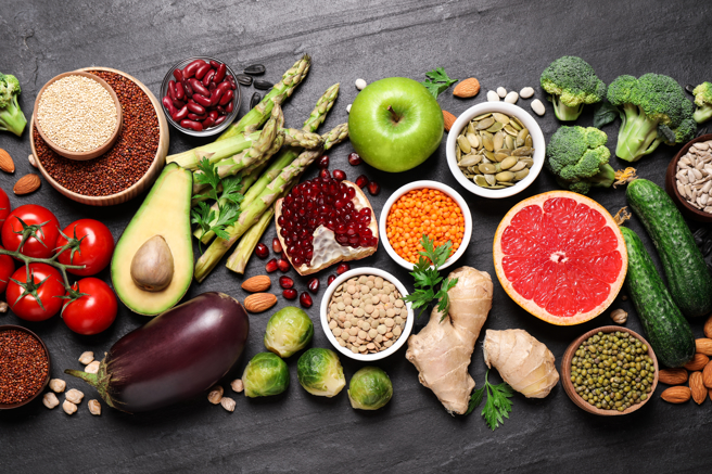 水果、蔬菜、坚果和种子均含有大量抗氧化物剂，食用有助抗发炎与自由基，延缓老化过程。（示意图，Shutterstock／达志）