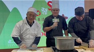 宜兰代理县长林茂盛化身黑白大厨 行销南澳段木香菇