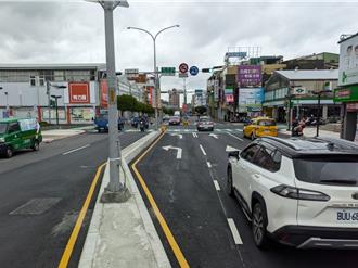 新莊中正路口增設左轉附加車道 路口疏解效率提升3成