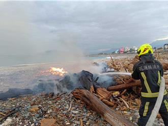 花蓮漂流木火災頻傳  3個月內已發生16起