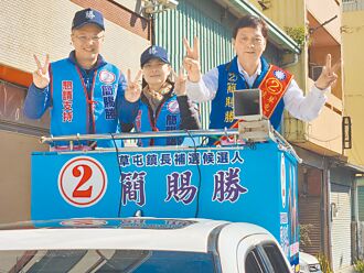 簡賜勝辭議員 蔡銘軒車掃