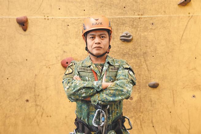 特训中心勤务连尤宪宏上兵。（记者尤韵婷摄）