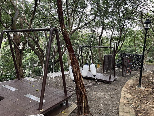 中和嘉穗公园优化改造后今正式启用。（王扬杰摄）