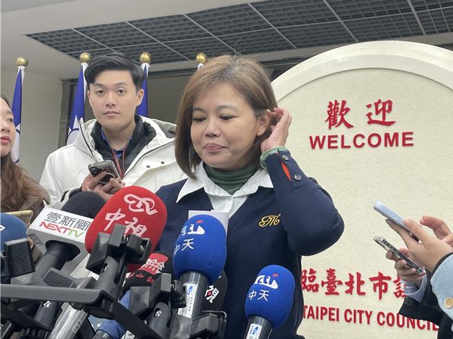 国民党台北市议员游淑慧。（刘彦宜摄）