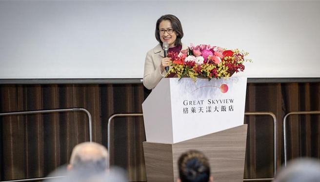 萧美琴副总统15日出席「台湾区电信工程公会第13届第1次会员代表大会」。图／总统府提供