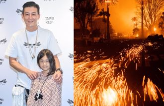 洛杉矶野火》陈冠希女儿学校被烧毁 他罕发求助文