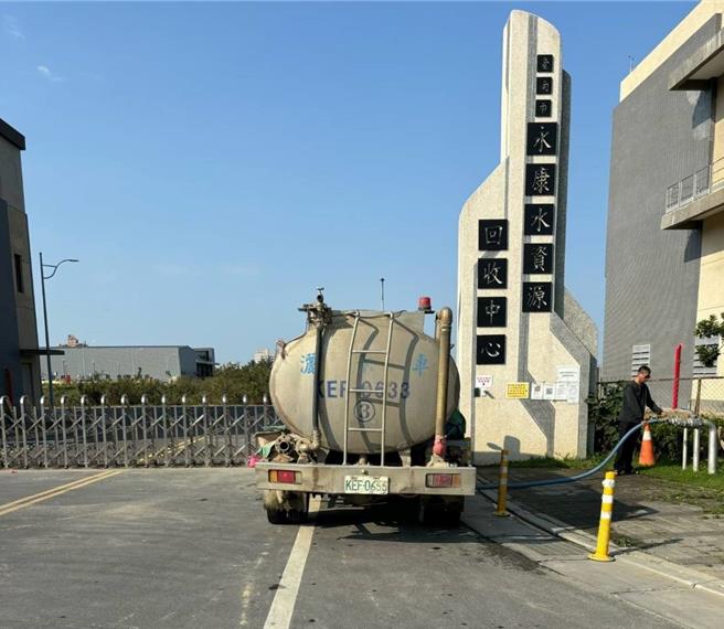 永康水资源回收中心取水地点。（水利局提供／宝智华台南传真）