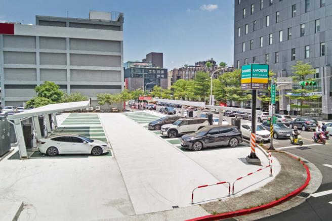 U-POWER内湖民善站在2024年12月份共计服务3461次充电，单月充电量达到12万度，约等于500辆电动车的充电需求。（U-POWER旭电驰科研提供）