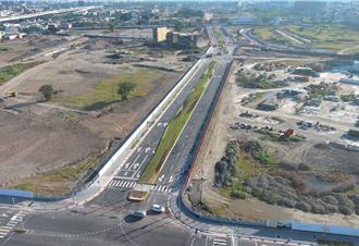 新北新泰塭仔圳景觀大道1／18開放通車 縮短10分鐘車程