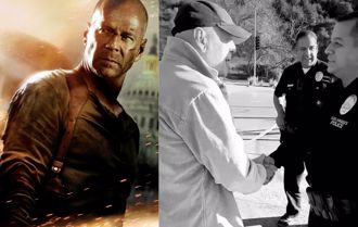 洛杉磯野火》布魯斯威利罹患失智症後首露面！ 握手謝救災員警