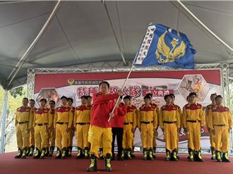 高市特搜大队今揭牌 编制130人力提升重型搜救量能