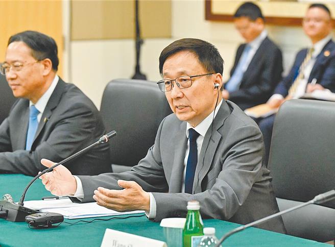 大陆国家副主席韩正。（新华社）