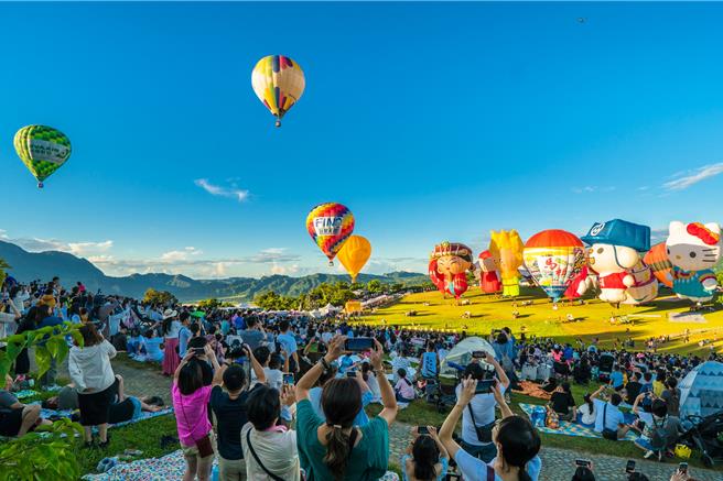 2024台湾国际热气球嘉年华。（台东县政府提供／蔡旻妤台东传真）
