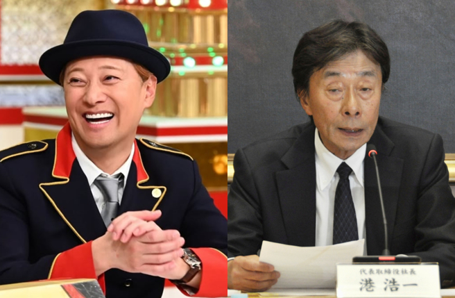 中居正广（左）性丑闻连环爆，富士电视台首开记者会曝现况。（图／IG@kinsuma18_tbs、美联社）