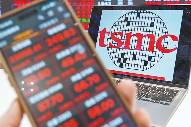 台积电止跌反弹，带动台股上涨。（图／报系资料照）