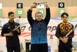 東南亞射擊賽》金利偉華封王 中華隊10公尺空氣手槍個人4金大滿貫