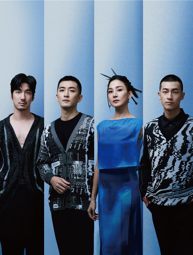 幸星年历杨银豪（左起）、锺政均、洪小铃、裴子齐。（幸星娱乐提供）