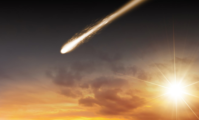 加拿大一對夫妻的門鈴監視器捕捉到隕石墜落的瞬間，連聲音都清楚收錄。（示意圖：Shutterstock／達志）