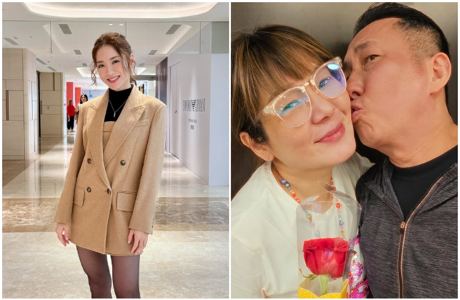 Vicky(右图二)曾不满屈中恒(右图一)与杨千霈(左)情同兄妹的好交情。（图/ 翻摄自杨千霈、Vicky IG）