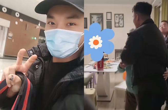 「00后」男模杨泽琪被骗到泰缅，日前顺利获救和家人团聚。（图／翻摄自杨泽琪 抖音）