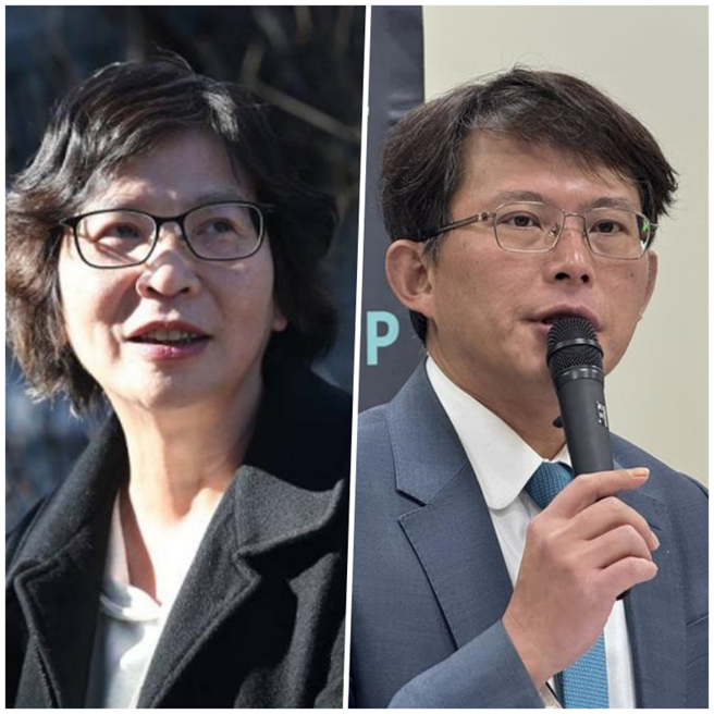 民眾党主席补选2月15日登场，将由代理党主席兼党团总召黄国昌（右）、前立委蔡壁如（左）角逐。（资料照片合成）