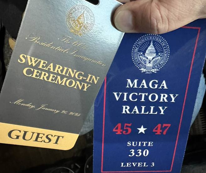 体育馆入场贵宾证。（取自王定宇脸书）