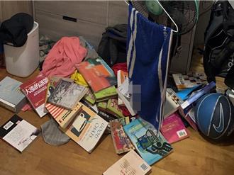 凌晨地震高雄明显有感　民眾家中书掉一地麵汤洒出