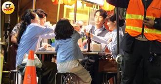 拍攝幕後感情好 春風雷鬼頭逗樂宋芸樺 温昇豪鬧區上演你追我跑