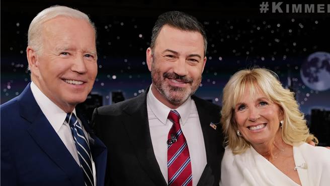 吉米金摩（中）对川普重返白宫表达看法。（截自吉米金摩推特）