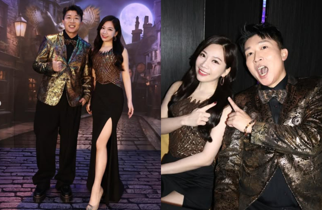 蔡尚桦搭檔张立东主持尾牙，新鲜组合受网友好评。（图／翻摄自IG @gladys.tsai）