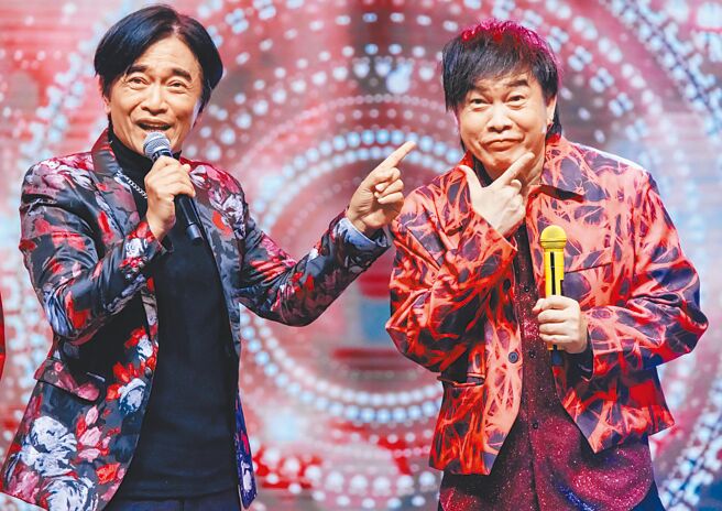 吳宗憲（左）、康康在中視《綜藝一級棒》合體。（中視提供）