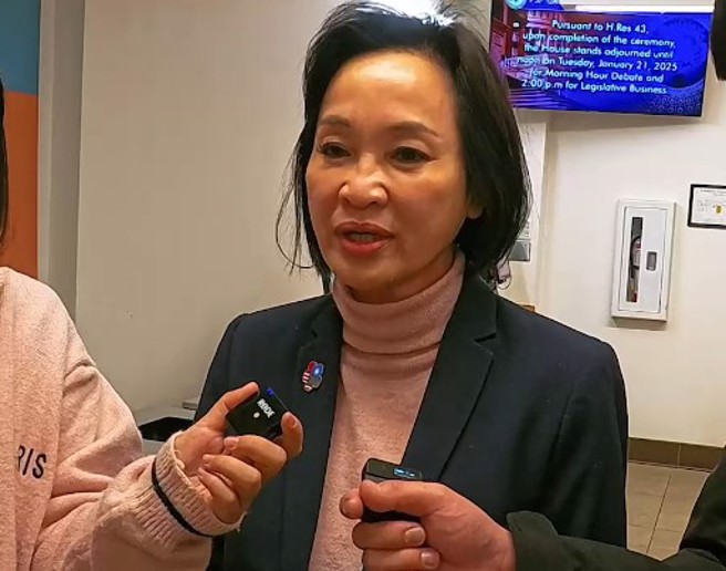 国民党立委柯志恩受访。（取自中天新闻）