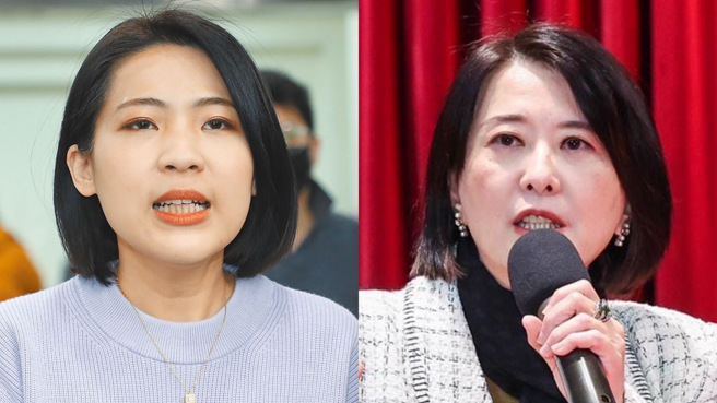 立法院会歷经马拉松式表决后，在21日下午三读通过，审议结果减列约2075亿元，删减创下史上新高。国民党立委徐巧芯（右）、王鸿薇（左）21日都在脸书上分享删除总预算的心声。（中时资料照合成）