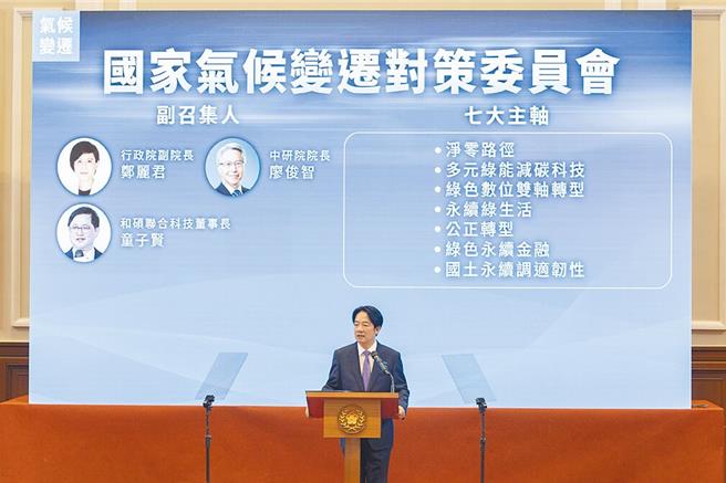 总统府明天将举办国家气候变迁对策委员会。（本报资料照片）