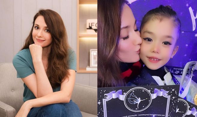 瑞莎带领的瑞星韵律体操2024年成绩亮眼，包括女儿也在韩国夺金。（IFCHIC 提供、瑞莎脸书）