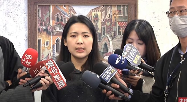 国民党立委徐巧芯。（取自中时新闻网直播）