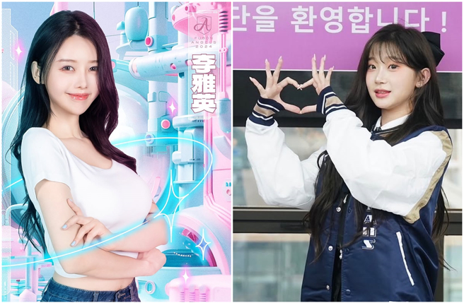 富邦悍将宣布签下韩国啦啦队「AI女神」李珠珢，「国民表妹」李雅英也传出续约在即，就只差签字而已。（图／摄自IG@yyyoungggggg、IG@fubon_guardians_official）